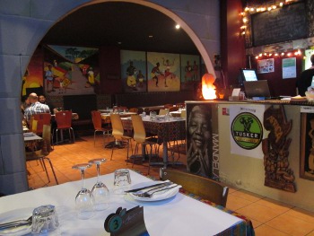 African Feeling Inside Restaurant